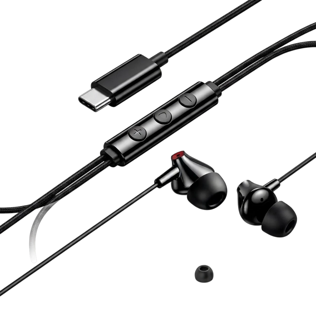 VENTION ECHO LITE USB-C Wired Earphones (In-Ear, with Mic) for iPhone 15/16 Series - UGREEN PK