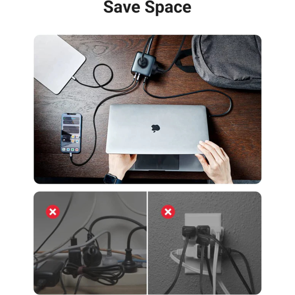 UGREEN 60113 65W 2C 2A DIGINEST CUBE CHARGER