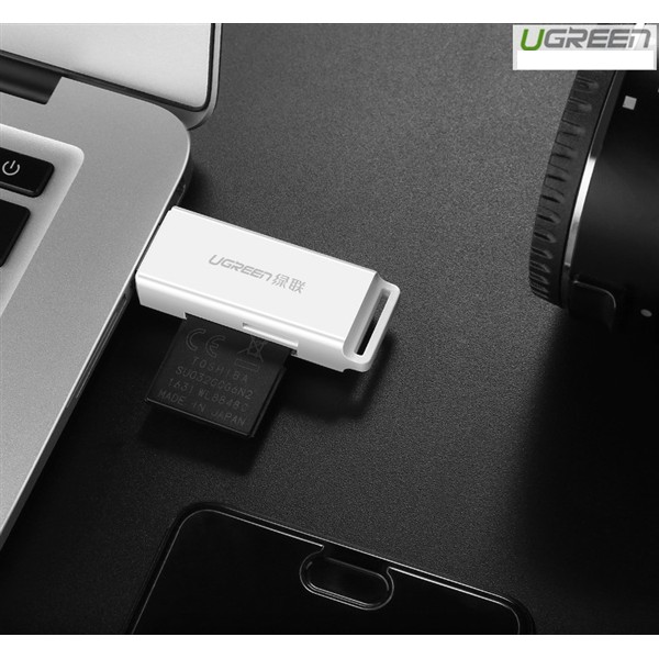 UGREEN 40753 USB 3.0 SD Dual-Slot Memory Card Reader Adapter Supports SD, Micro SD, SDHC, SDXC, Micro SDHC