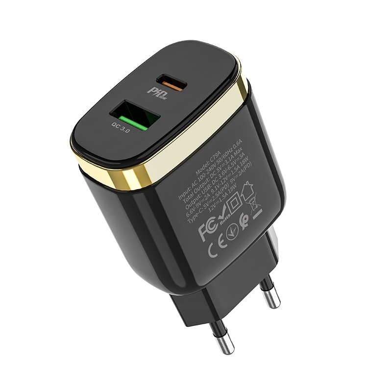 HOCO C79A Zeus 18W PD+QC3.0 Wall Charger EU Plug