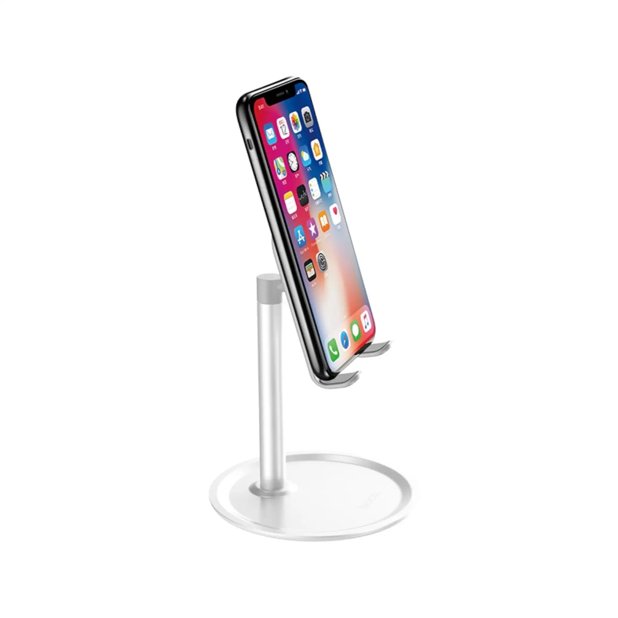 HOCO PH15 Tabletop Stand Premium Aluminum Alloy Holder in Silver for Smartphones & Tablets