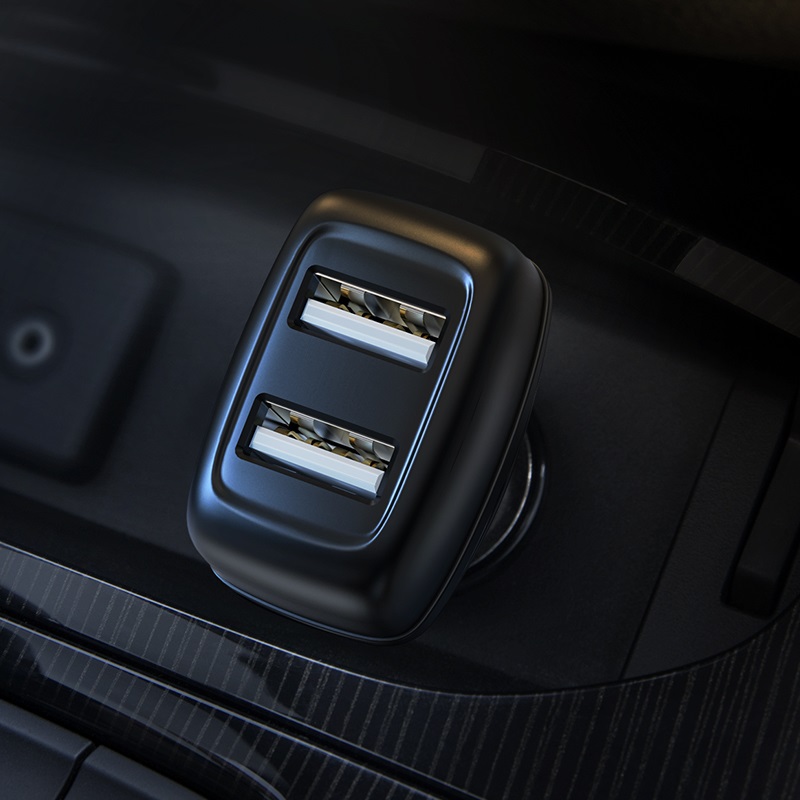 HOCO Z36 Leader Car Charger 5V/2.4A Dual Port Set with Micro USB Cable