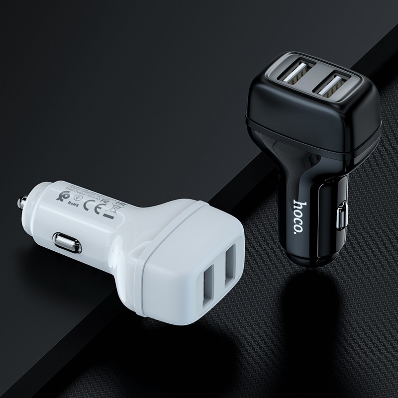 HOCO Z36 Leader Car Charger 5V/2.4A Dual Port Set with Micro USB Cable