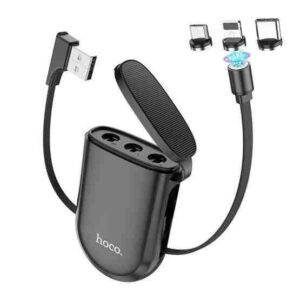 HOCO S50 3 IN 1 MAGNETIC STORAGE CHARGING CABLE FOR TYPE-C/LIGHTNING /MICRO