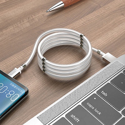 HOCO U91 Magic Magnetic USB to Type-C Charging Cable (1 Meter)