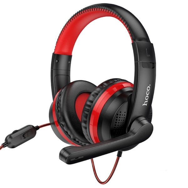 HOCO W103 MAGIC TOUR WIRED GAMING HEADSET โ RED