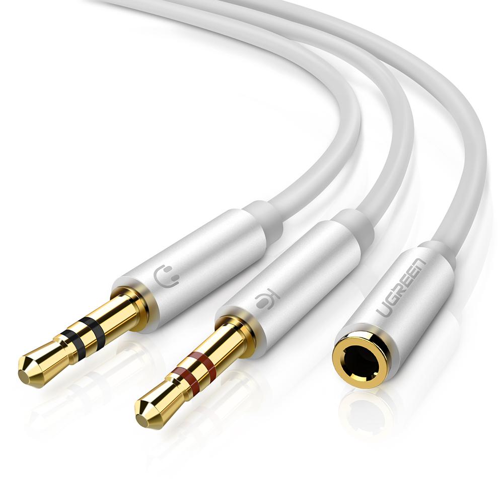 UGREEN 20899 3.5MM F/M TO 2 MALE AUDIO CABLE