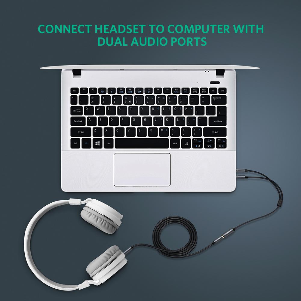 UGREEN 20899 3.5MM F/M TO 2 MALE AUDIO CABLE
