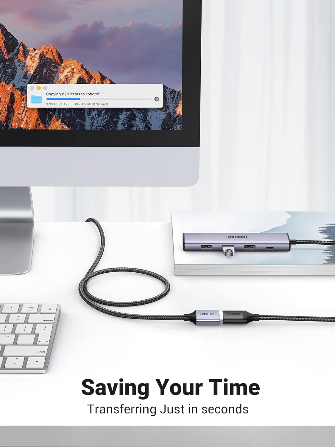 UGREEN 10497 USB 3.0 Extension Cable (2 Meter)