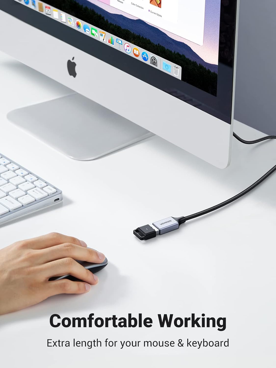 UGREEN 10497 USB 3.0 Extension Cable (2 Meter)