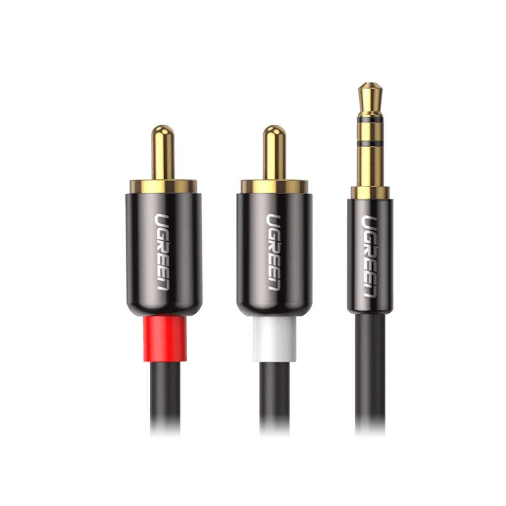 UGREEN 10749 3.5mm Male to 2RCA Male Cable (1 Meter)