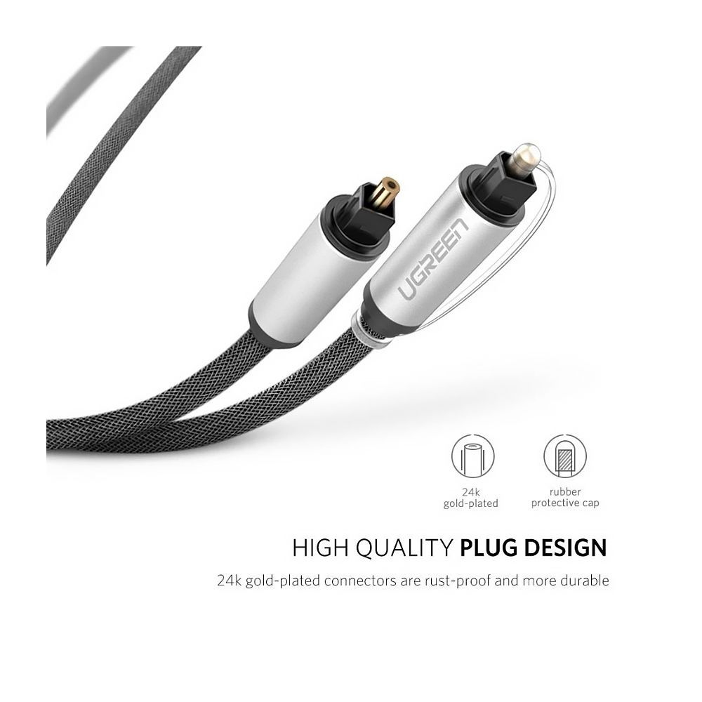UGREEN 10771 TOSLINK OPTICAL AUDIO CABLE 3M