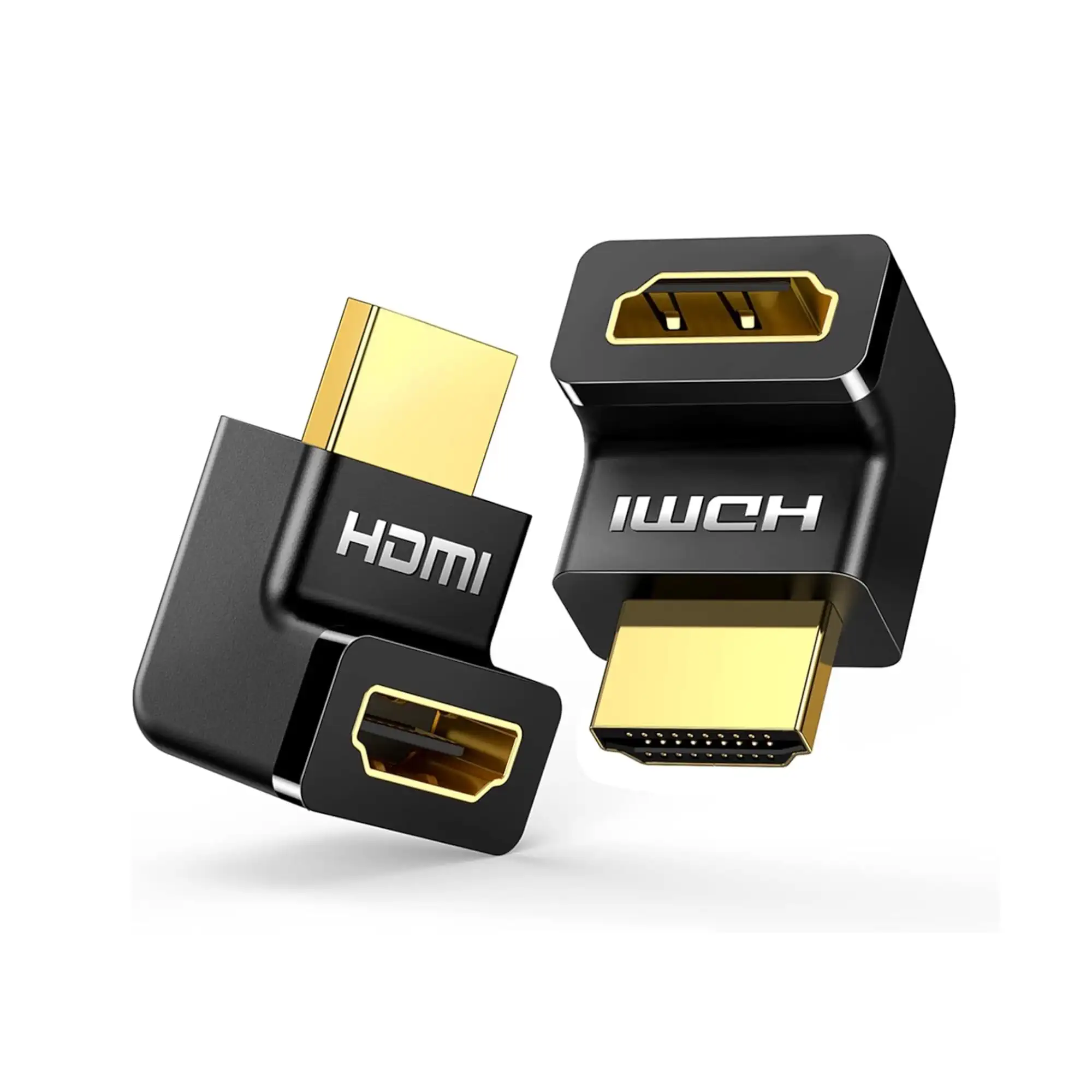 UGREEN 20110 Gold Plated HDMI Male to Female Connector Right Angle 1