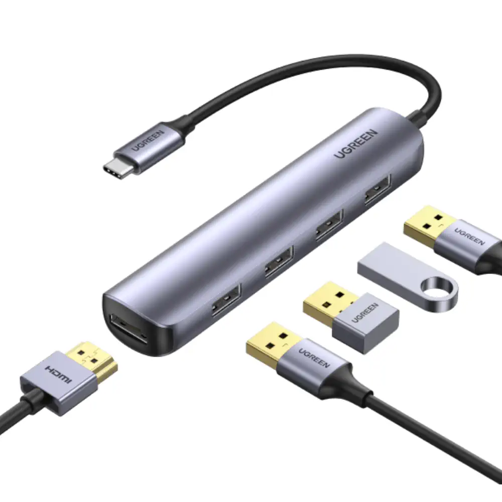UGREEN 20197 USB C 5 in 1 Multiport Hub HDMI 4K@30Hz 1