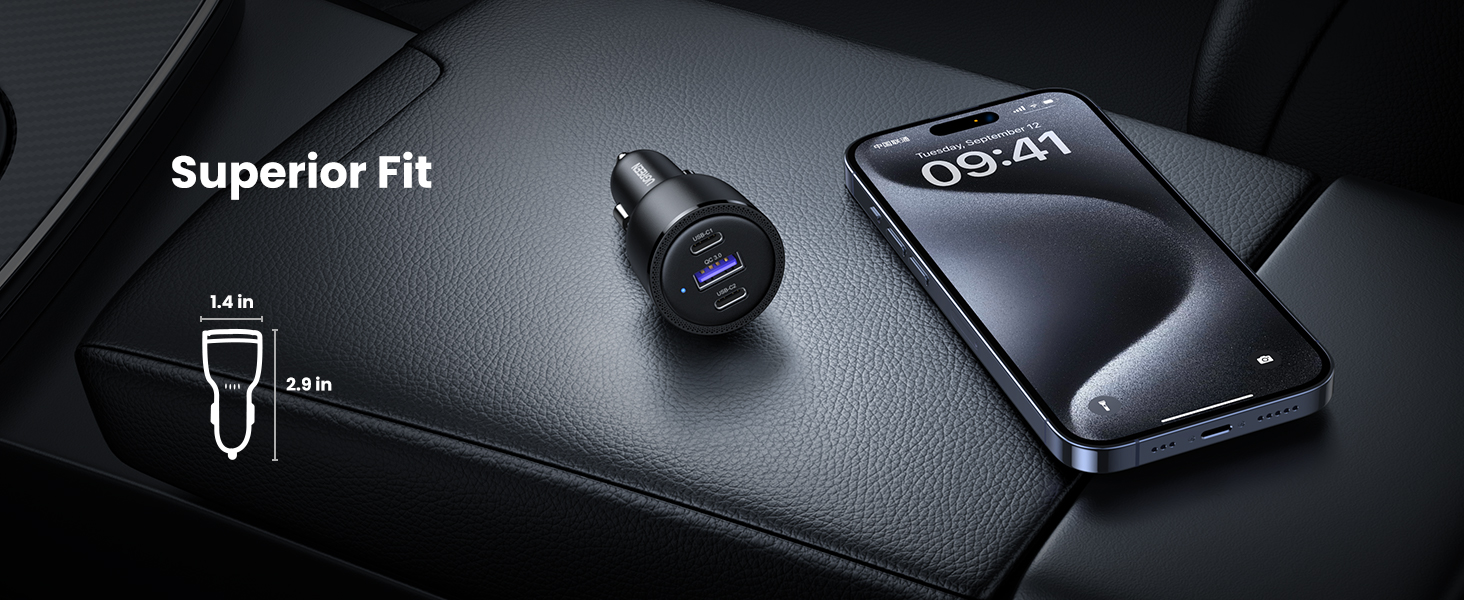 UGREEN 20467 USB C 69W FAST CAR CHARGER66 UGREEN 20467 USB C 69W FAST CAR CHARGER66