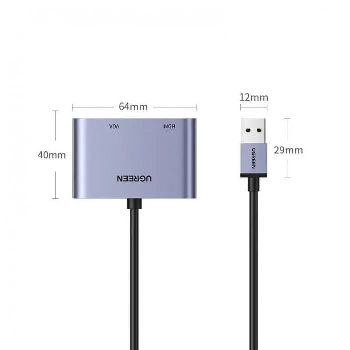UGREEN 20518 USB 3.0 to HDMI+VGA Converter