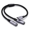 UGREEN 30732 USB TYPE-C TO 3.5MM 2 FEMALE AUDIO CABLE