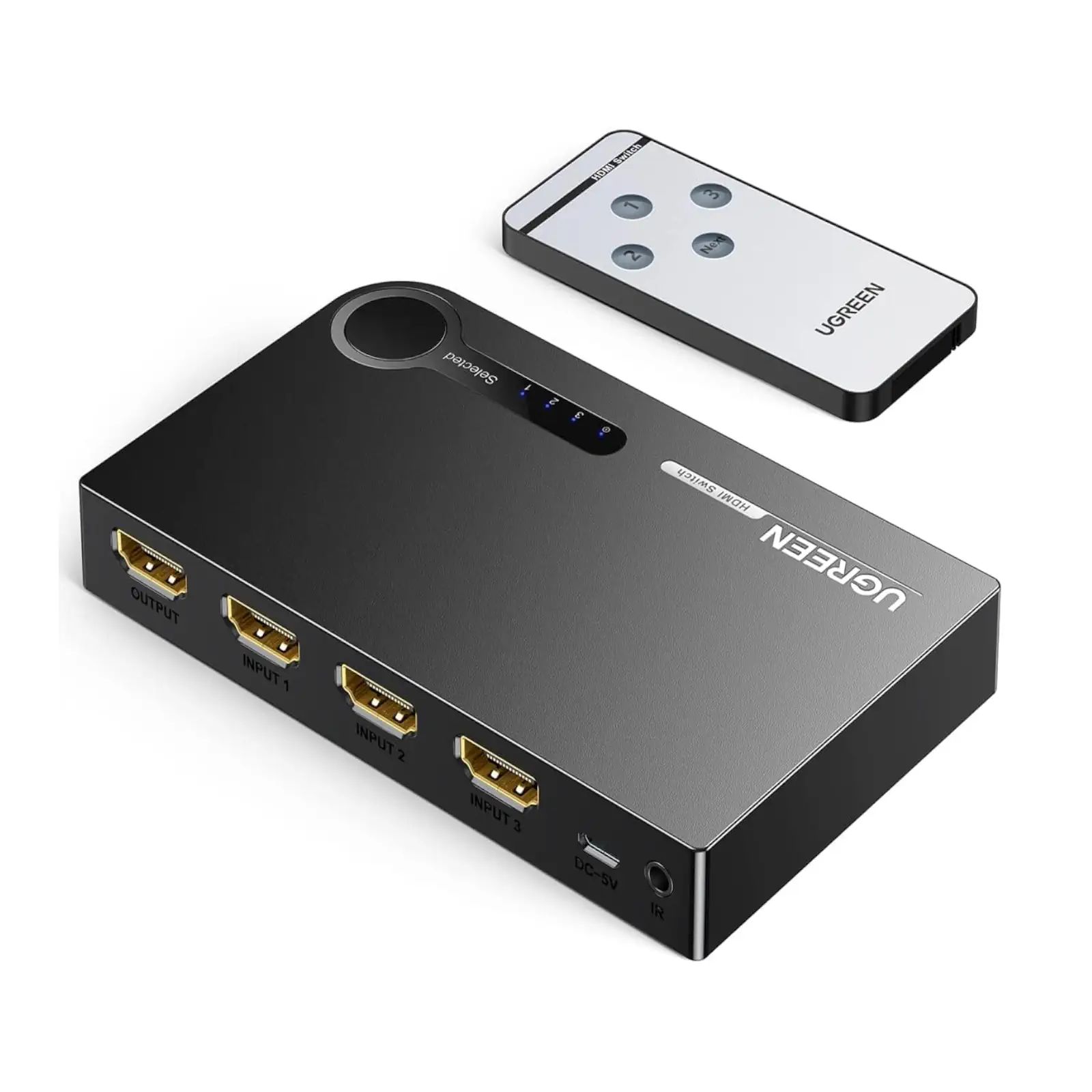 UGREEN 40234 3 In 1 Out 4K HDMI Switcher Splitter Hub 1