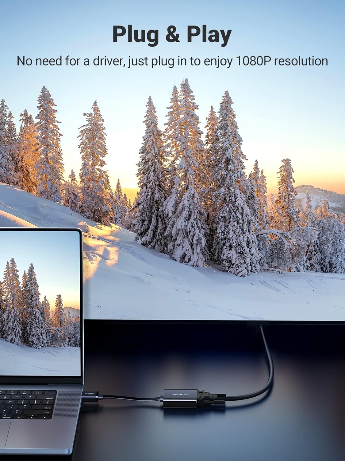 UGREEN 40248 HDMI to VGA with Audio Converter