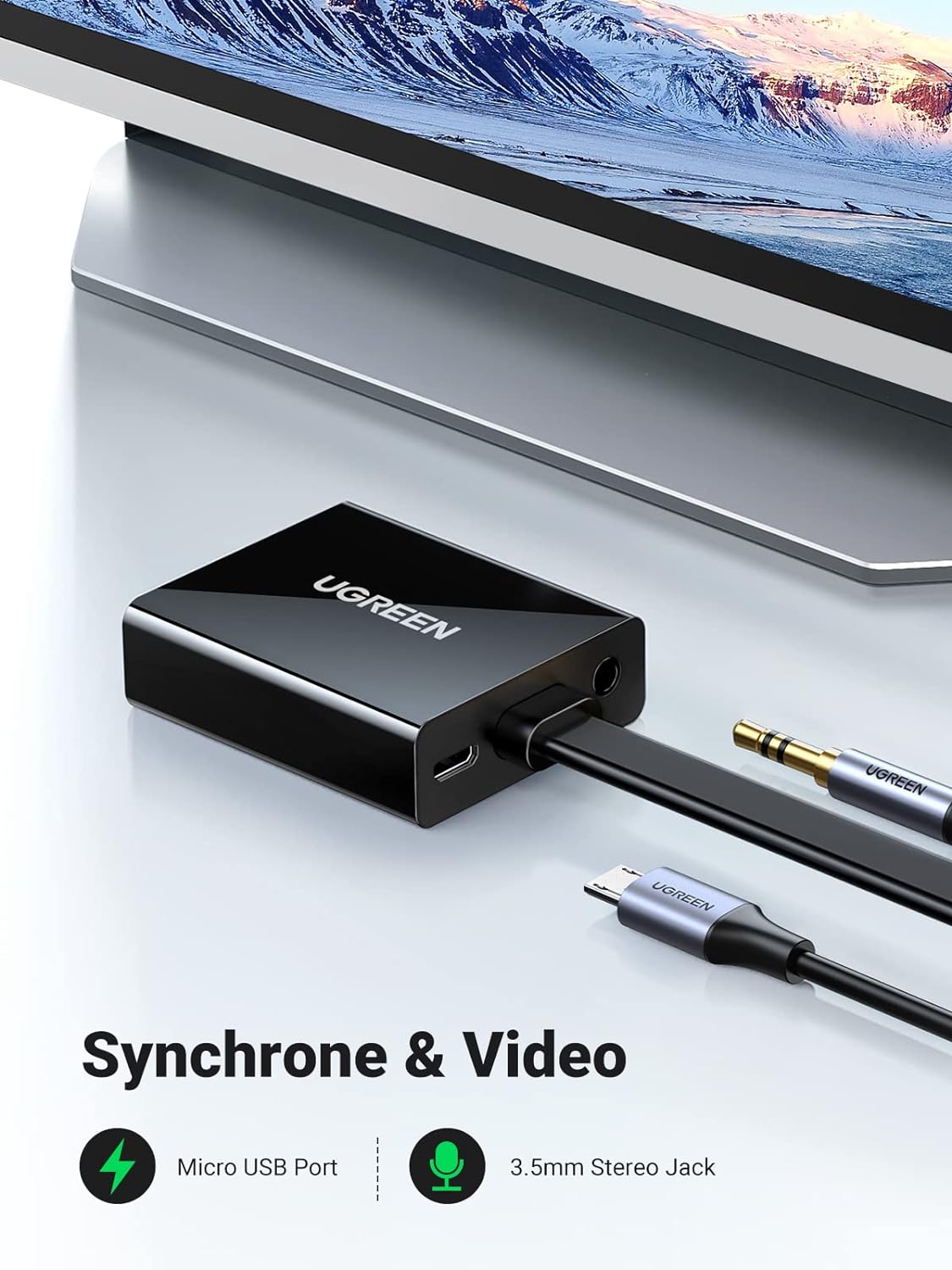 UGREEN 40248 HDMI to VGA with Audio Converter