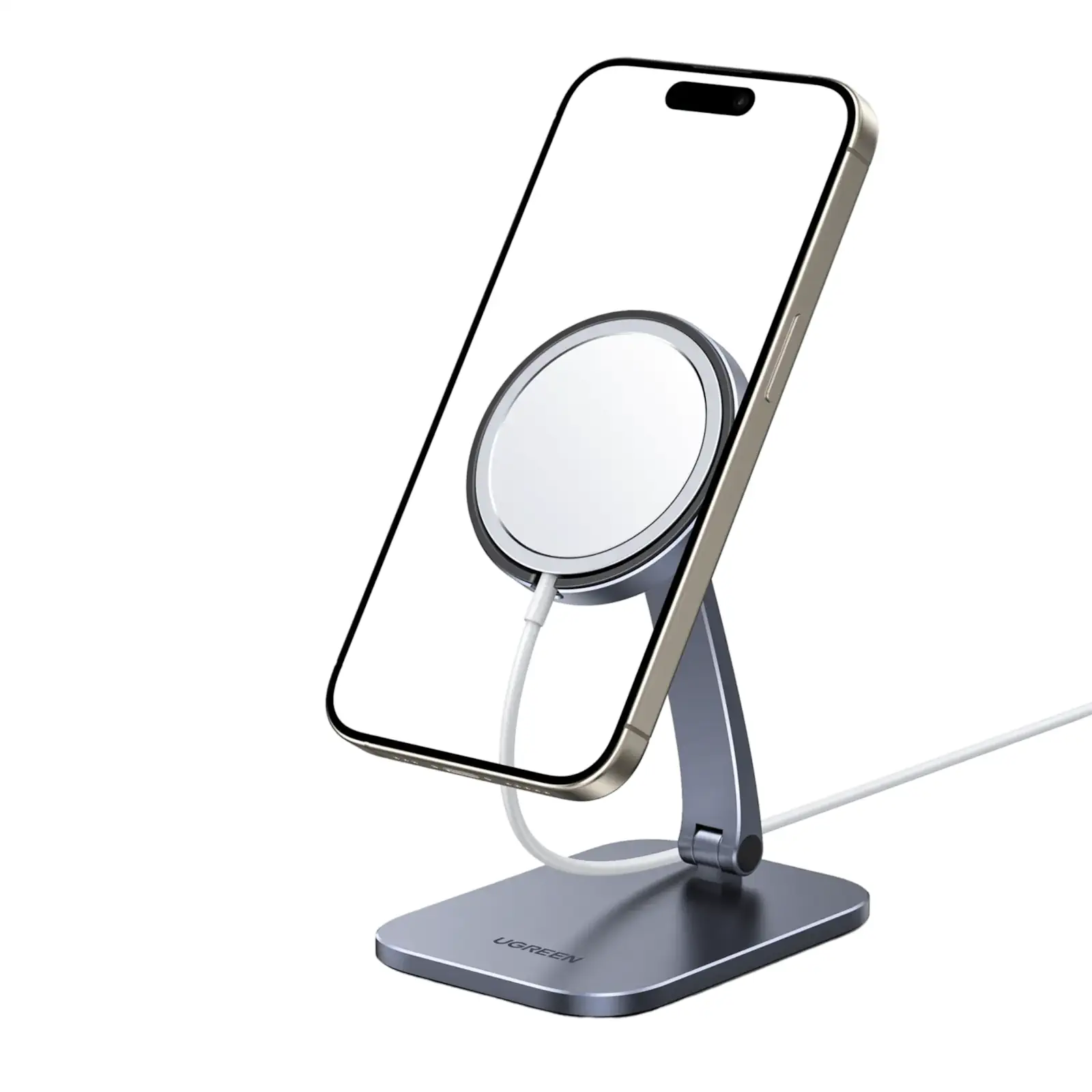 Buy UGREEN 40290 Phone Stand for MagSafe Charger, Adjustable Aluminum Charging Stand for iPhone StandBy Mode Online in Pakistan - UGREEN PK