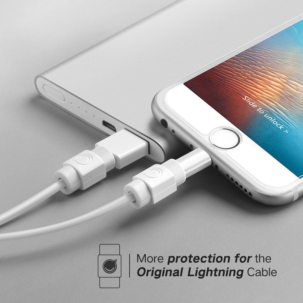 UGREEN 40705 Cable Protector USB Cable Saver Charging Cord Protector for Lightning / Micro USB / Type-C cables