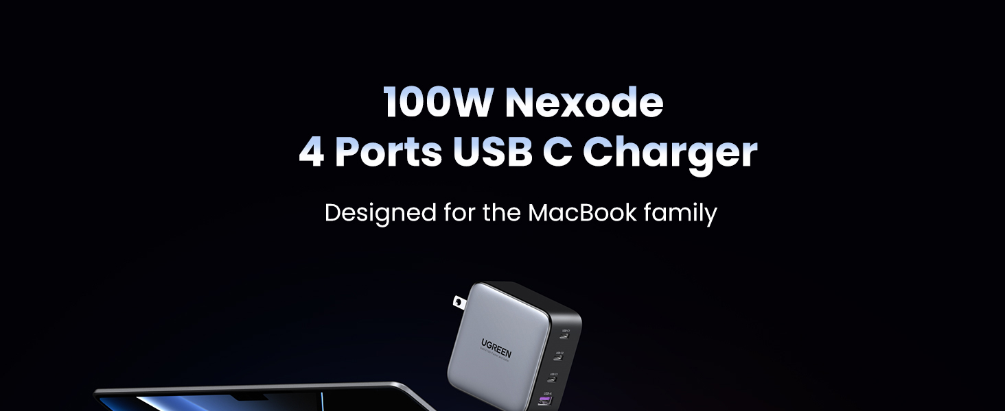 UGREEN 40737 Nexode 4 Port GaN 100W USB C Charger 001 UGREEN 40737 Nexode 4 Port GaN 100W USB C Charger 001