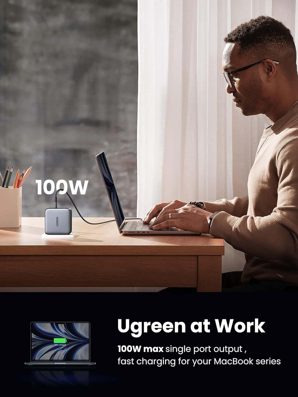 UGREEN 40737 Nexode 4 Port GaN 100W USB C Charger 2