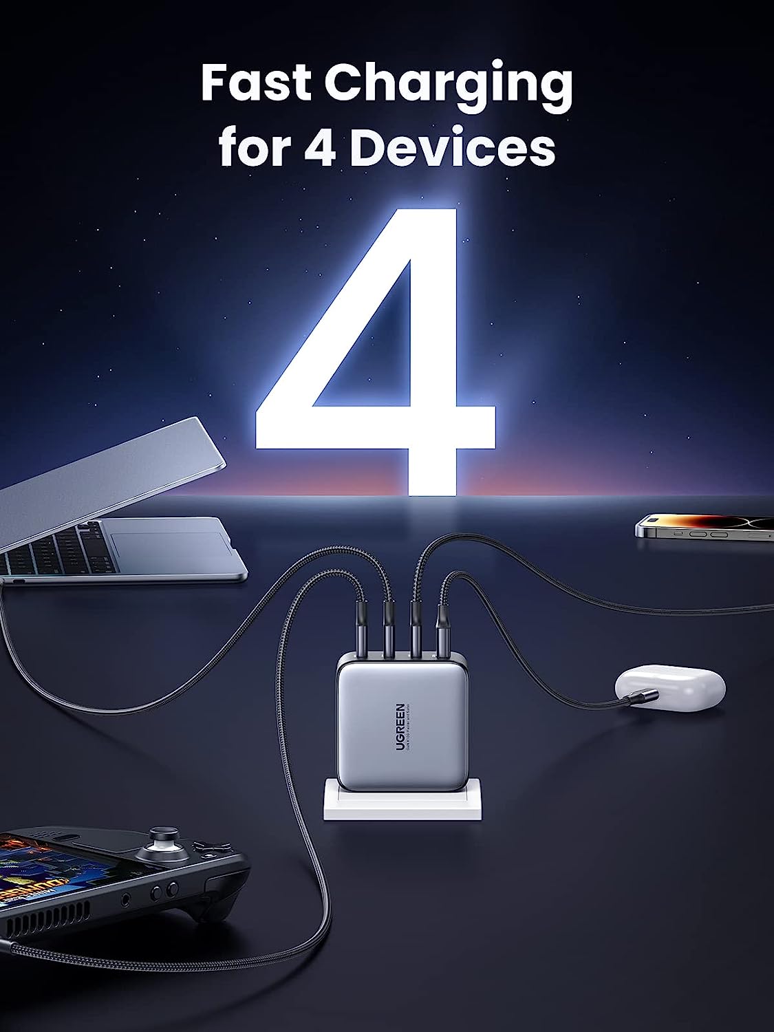 UGREEN 40737 Nexode 4 Port GaN 100W USB C Charger 3