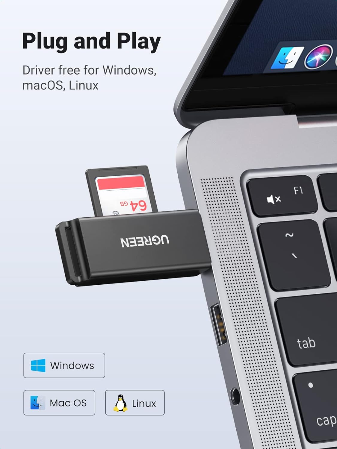 Buy UGREEN 40752 USB 3.0 SD Card Reader Compatible with SD, Micro SD, SDXC, SDHC, MMC, RS-MMC, UHS-I Online in Pakistan - UGREEN PK