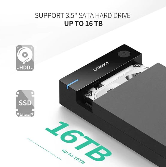 UGREEN 50422 3.5 SATA EXTERNAL HARD DRIVE ENCLOSURE5