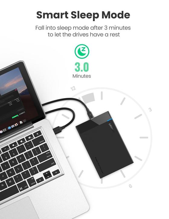 UGREEN 50743 2.5 INCH HARD DRIVE ENCLOSURE USB C4