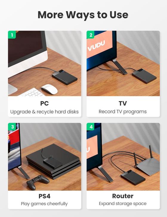 UGREEN 50743 2.5 INCH HARD DRIVE ENCLOSURE USB C5