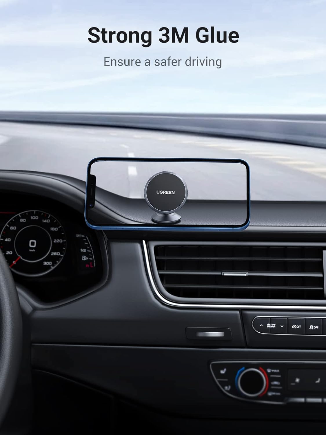 UGREEN 50871 Car Phone Holder Magnetic Dashboard Mount 360 Rotatable 04