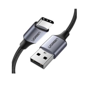 UGREEN 60408 USB-A TO USB-C Cable Aluminum Braid (3 Meter) Compatible with iPhone 15 /Plus/Pro/Pro Max