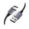 UGREEN 60128 USB-A TO USB-C Cable Aluminum Braid (2 Meter) Compatible with iPhone 17/16/15 /Plus/Pro/Pro Max