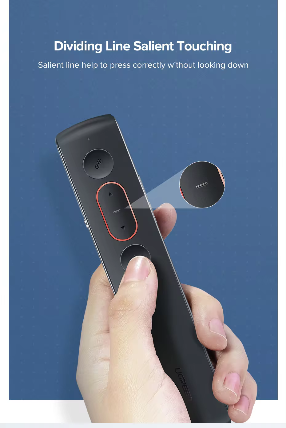 UGREEN 60327 Office Wireless Presentation Remote 100M OMNI-Directional Range UGREEN 60327 Office Wireless Presentation Remote 100M OMNI-Directional Range