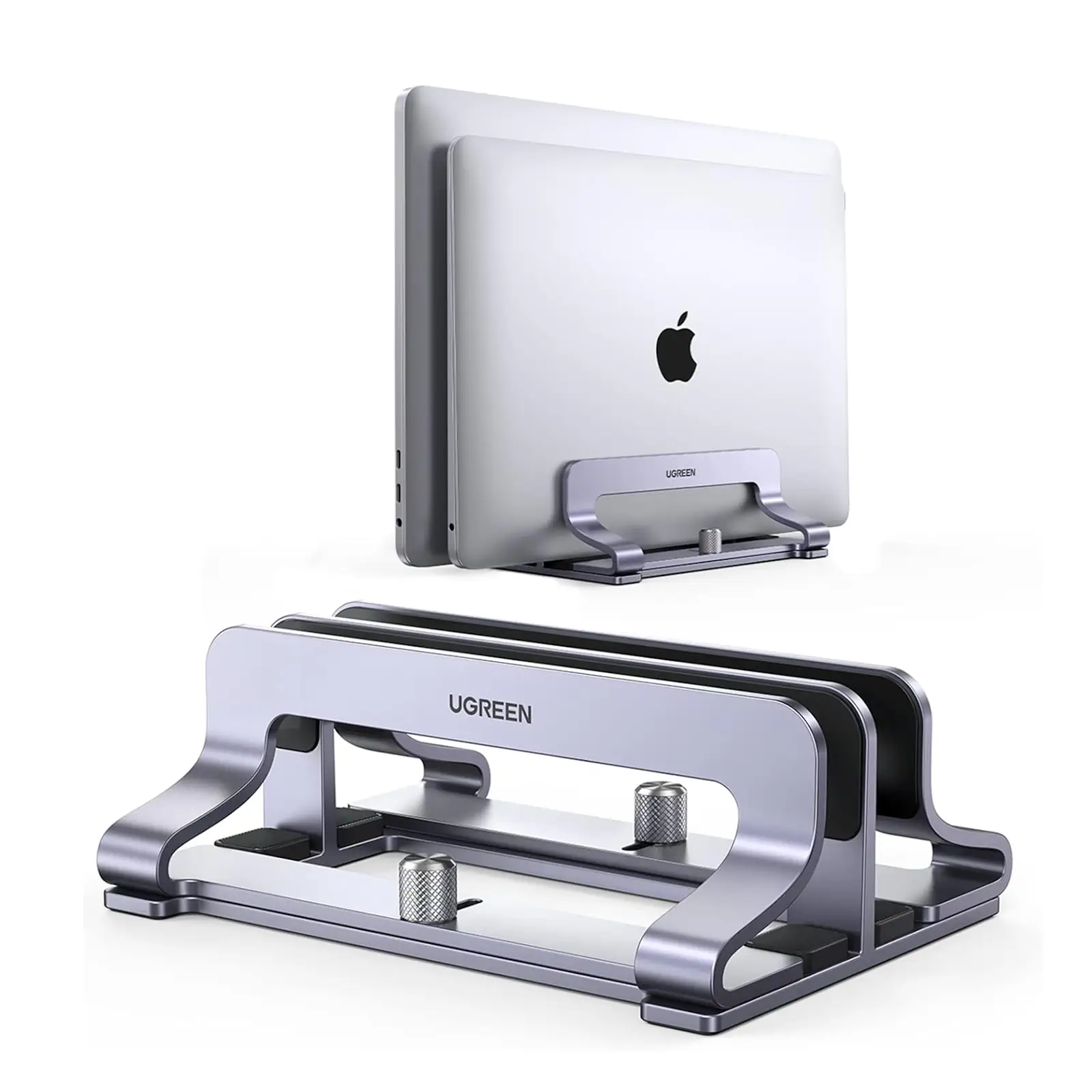 UGREEN 60643 2 Slot Vertical Laptop Stand Holder Desk Aluminum Stand 1