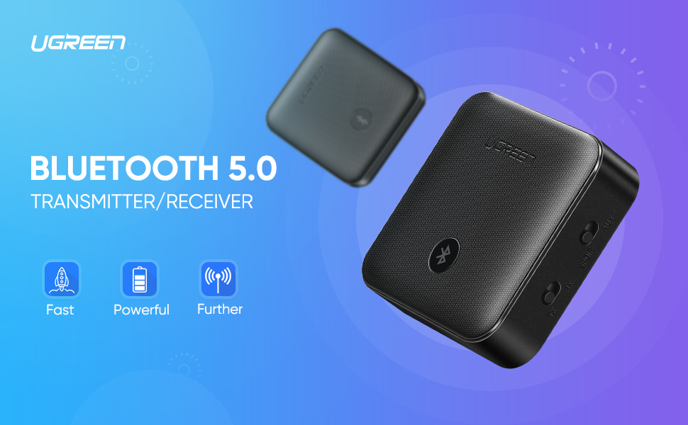 UGREEN 70158 Bluetooth 5.0 Transmitter Receiver 2 in 1 with aptX Low Latency 001 UGREEN 70158 Bluetooth 5.0 Transmitter Receiver 2 in 1 with aptX Low Latency 001