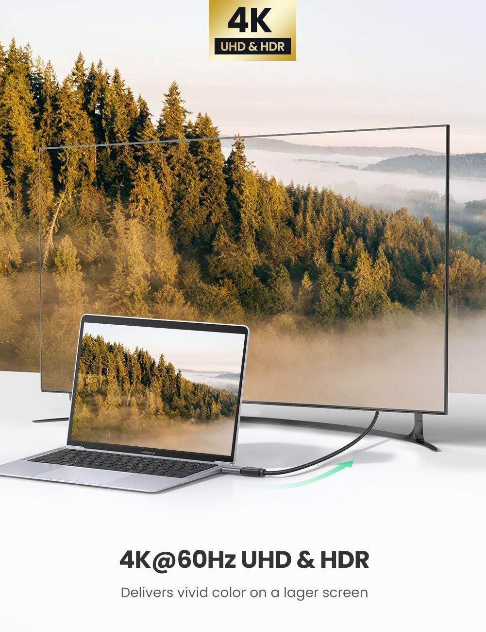 UGREEN 70450 USB-C to HDMI Adapter 4K@60Hz Thunderbolt 3