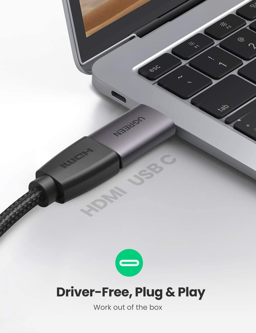 UGREEN 70450 USB-C to HDMI Adapter 4K@60Hz Thunderbolt 3