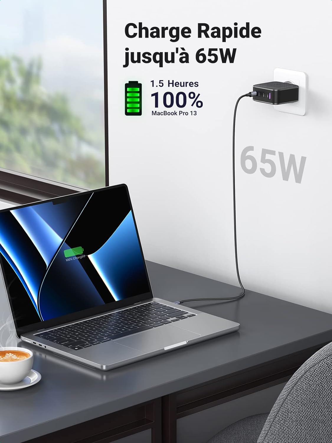 UGREEN 70774 65W PD GaN Wall Charger 7