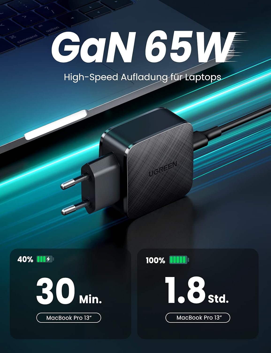 UGREEN 70817 USB C GaN 65W PD Fast Charger 02