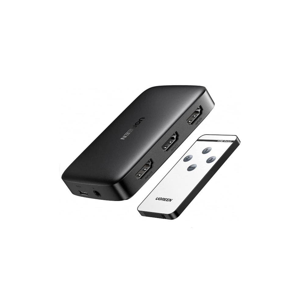 UGREEN 80125 HDMI SWITCHER 3 IN 1 OUT 4K @ 30HZ