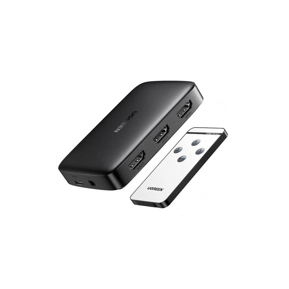 UGREEN 80125 HDMI SWITCHER 3 IN 1 OUT 4K