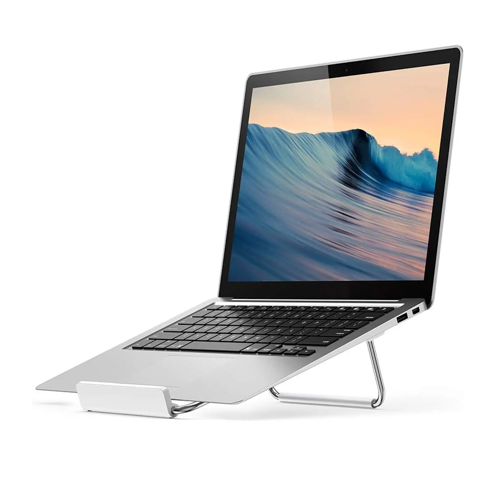 UGREEN 80348 Adjustable Laptop Desk Stand Silver Portable Aluminum Laptop 1