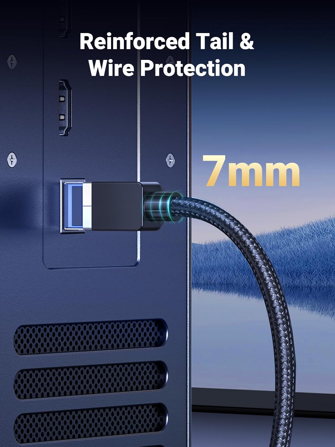 UGREEN 30799 Cat 8 Ethernet Cable (15 Meter) High Speed Braided 40Gbps 2000Mhz