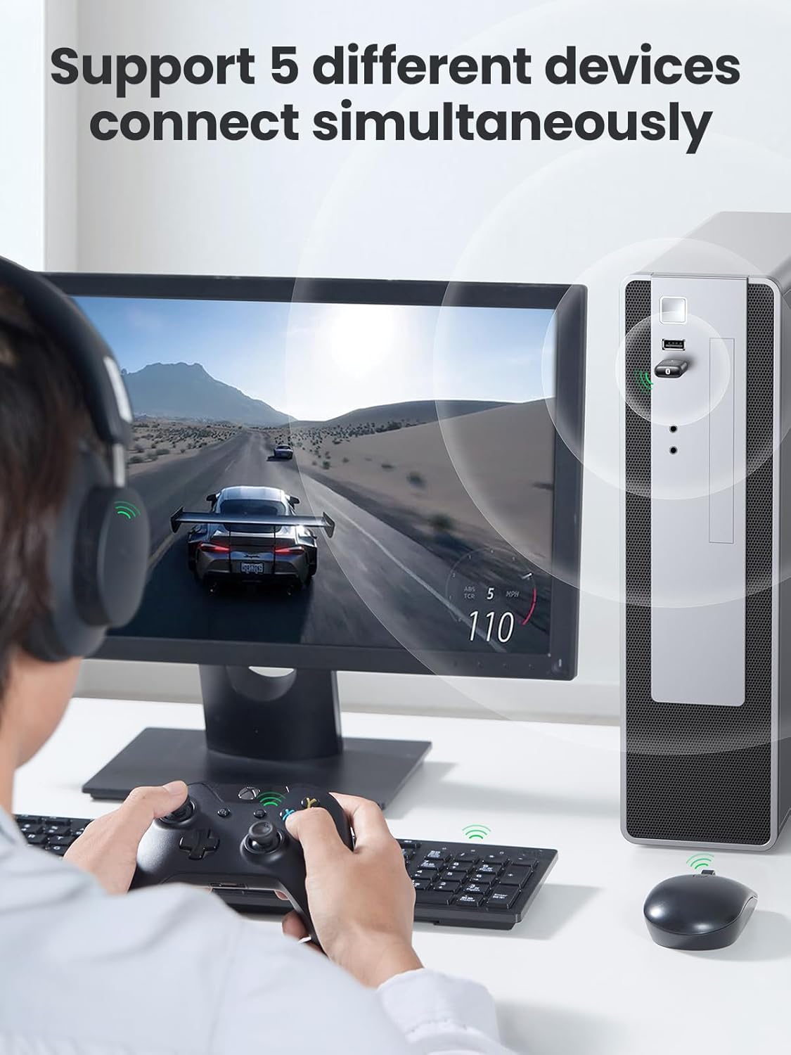 UGREEN 80889 USB Bluetooth 5.0 Adapter for PC 06