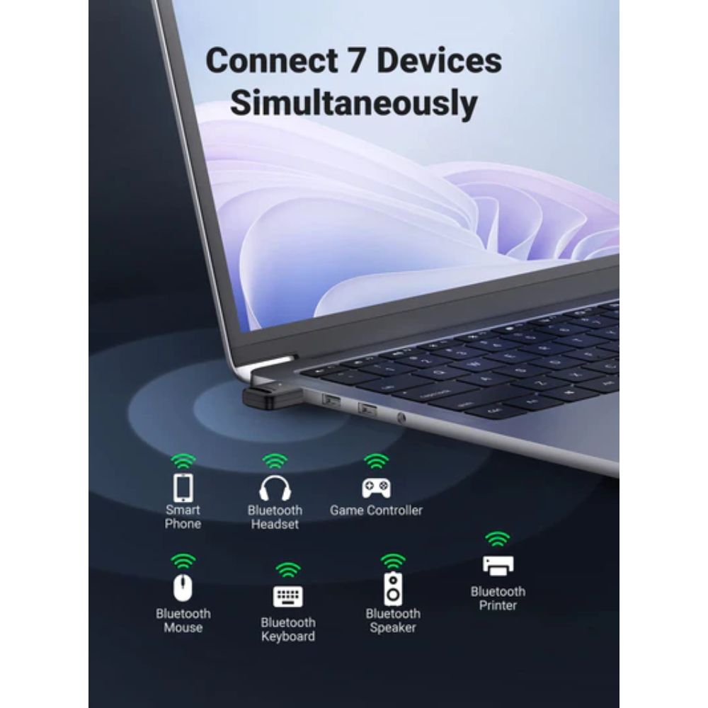 UGREEN 90225 Bluetooth Adapter USB Bluetooth 5.3 Adapter for PC Wireless Bluetooth Dongle4