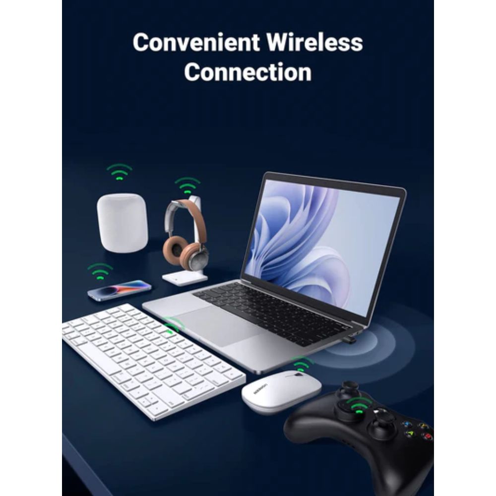 UGREEN 90225 Bluetooth Adapter USB Bluetooth 5.3 Adapter for PC Wireless Bluetooth Dongle6